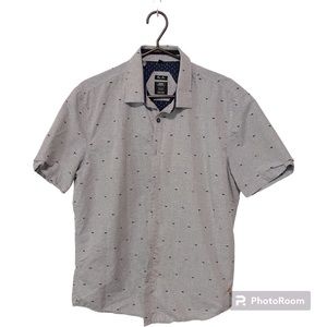 Men’s Large point zero easy iron short sleeve button up